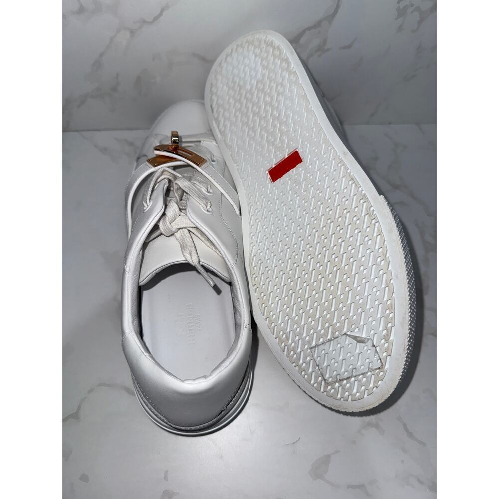 Hermes Day Sneakers White Leather Gold Hardware 39 - Picture 7 of 9